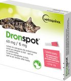 Dronspot 60 mg/15 mg Střední kočky spot-on 2 x 0.7 ml