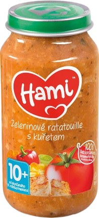 Hami masozeleninový příkrm Zeleninové ratatouille s kuřetem, 10+ 250 g
