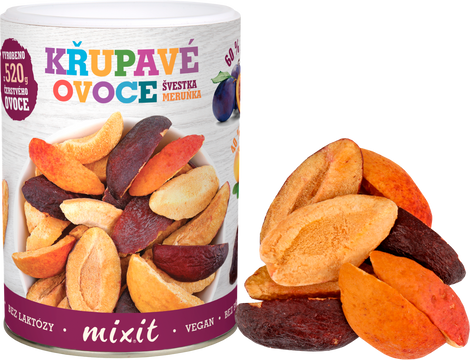 Mixit Švestka Meruňka Křupavé ovoce 65 g