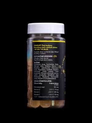 Swaglift Manuka gummies + vitamins s příchutí citrónu 60 ks