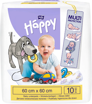Bella Happy dětské hygienické podložky 60 x 60 cm 10 ks