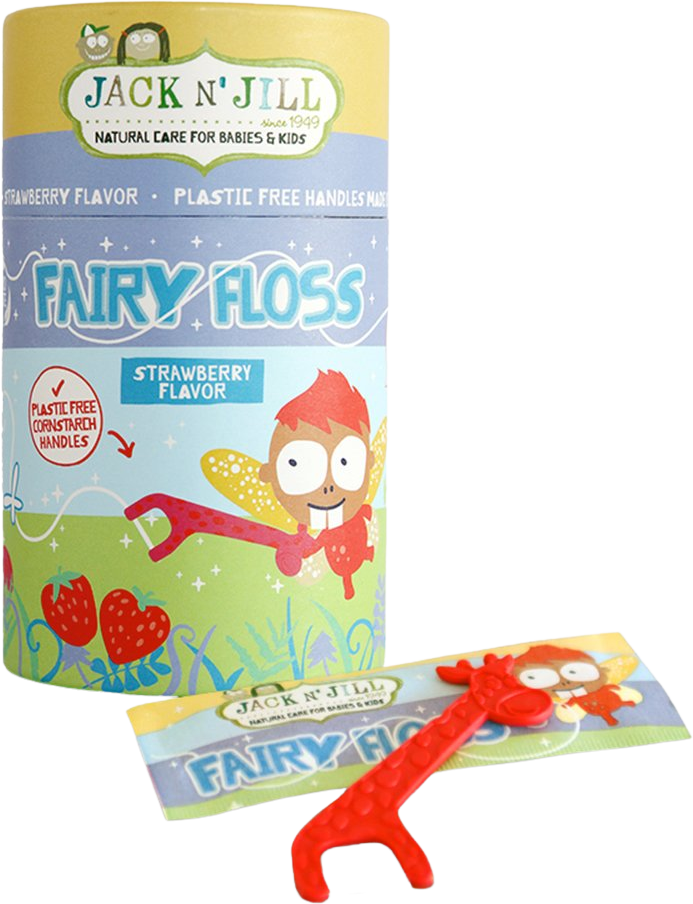 Jack n' Jill Zubní nit pro děti Fairy Floss 30 ks