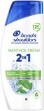 Head & Shoulders Šampon proti lupům, Menthol Fresh 2in1 400 ml
