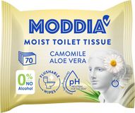 Moddia Vlhčený toaletní papír heřmánek & aloe vera 70 ks