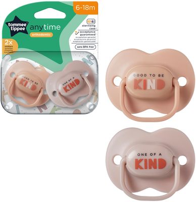 Tommee Tippee CTN Dudlík silikon AnyTime, 6-18m více barevných variant 2 ks