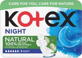 Kotex® natural Night 6 ks
