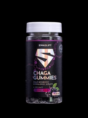 Swaglift Chaga gummies s příchutí černého rybízu 60 ks