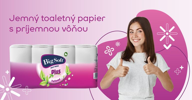 Big Soft Plus toaletný papier 2-vrstvový
