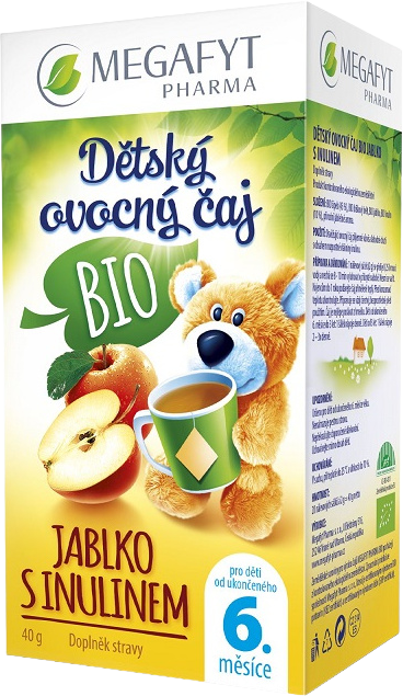 Megafyt Dětský ovocný čaj BIO jablko s inulinem 20 x 2 g