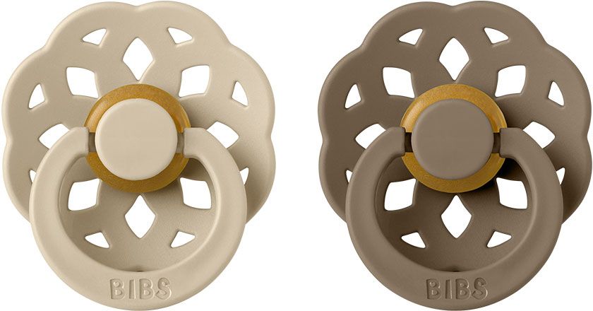 Boheme cumlíky z prírodného kaučuku, Vanilla / Dark Oak 2 ks