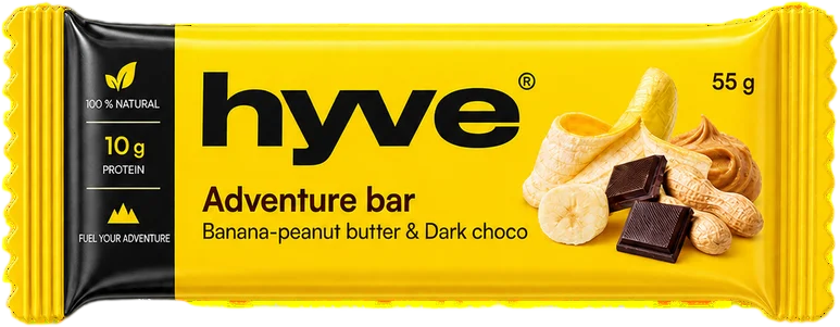 hyve Adventure bar - banán & arašídy 55 g