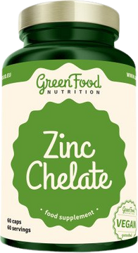 GreenFood Nutrition Zinek Chelát 60 kapslí