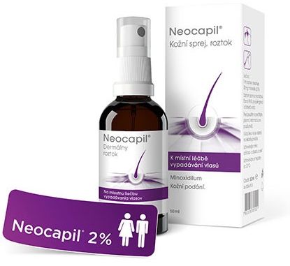 Neocapil kožní sprej, roztok s aplikátorem 3x50ml 150 ml