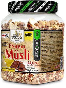 Amix Mr. Popper´s Protein Müsli, Banán-čokoláda 500 g
