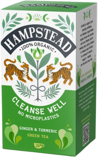 Hampstead Tea BIO Zelený čaj pro očistu a rovnováhu 20 ks