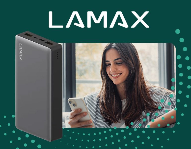 lamax, nabíječka, powerbanka