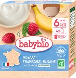 Babybio mléčná svačinka malina banán 4 x 85 g