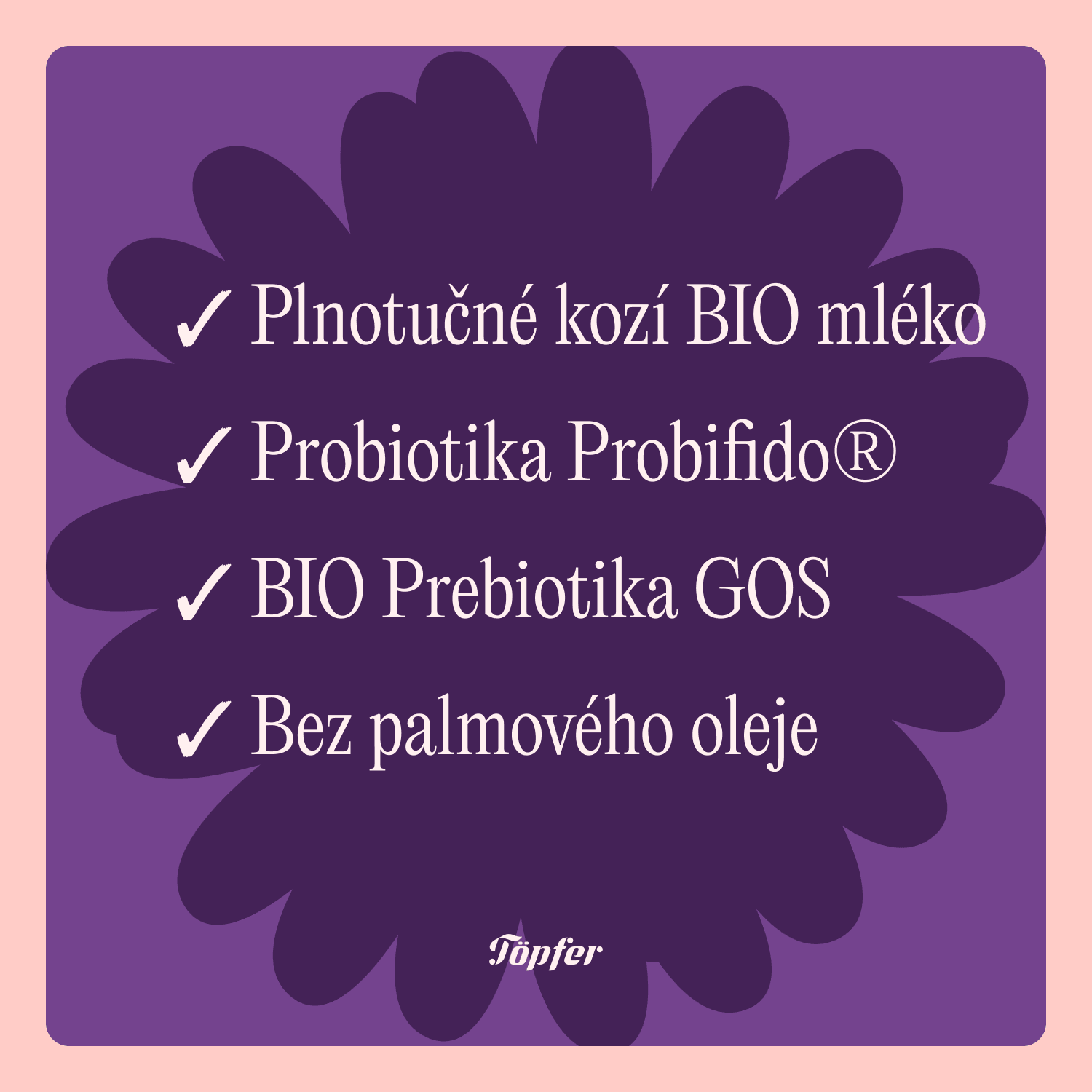 Töpfer BIO 1 z kozího mléka – počáteční kojenecká výživa 400 g