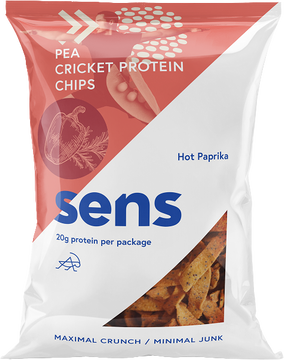 Sens Protein chipsy s cvrččím proteinem - Mák & Mořská sůl 80 g