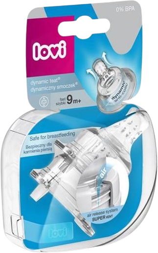 LOVI Dudlík Anti Vent rychlý 9m+ 2 ks