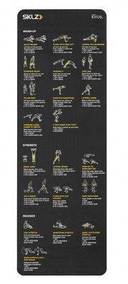 Sklz Trainer Mat Cvičební podložka 183 cm x 61 cm x 0,5 cm