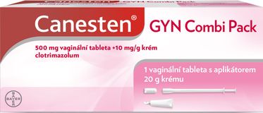 Canesten GYN Combi Pack, krém a vaginální tableta