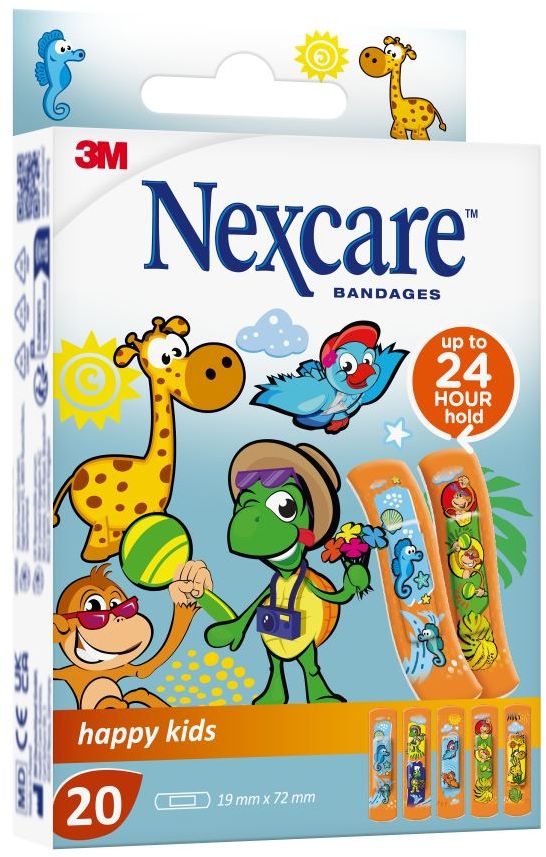 3M Nexcare Happy Kids náplast ZOO 20 ks