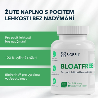Lobey Yobeli Bloatfree - komplex proti nadýmání 60 kapslí
