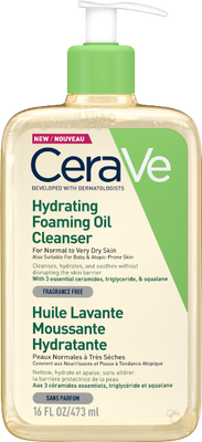 CeraVe Hydratační čisticí pěnící olej s obsahem 3 esenciálních ceramidů a lipidů 473 ml
