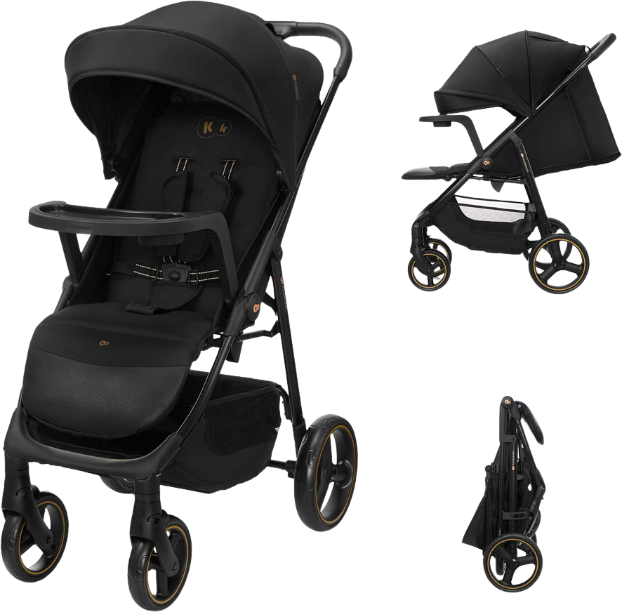 Kinderkraft Kočárek sportovní Trig 3 Tray Onyx Black
