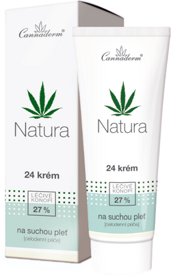 Cannaderm Natura 24 krém na suchou pleť 75 g