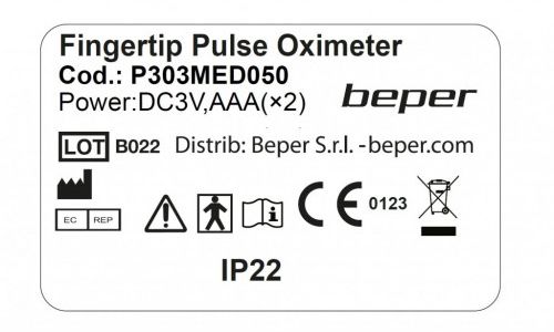 Beper P303MED050 Pulsní oxymetr