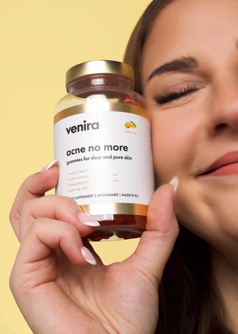 Venira Medvídci pro péči o problematickou pleť, pro jasnou a čistou pleť citrusy 60 ks