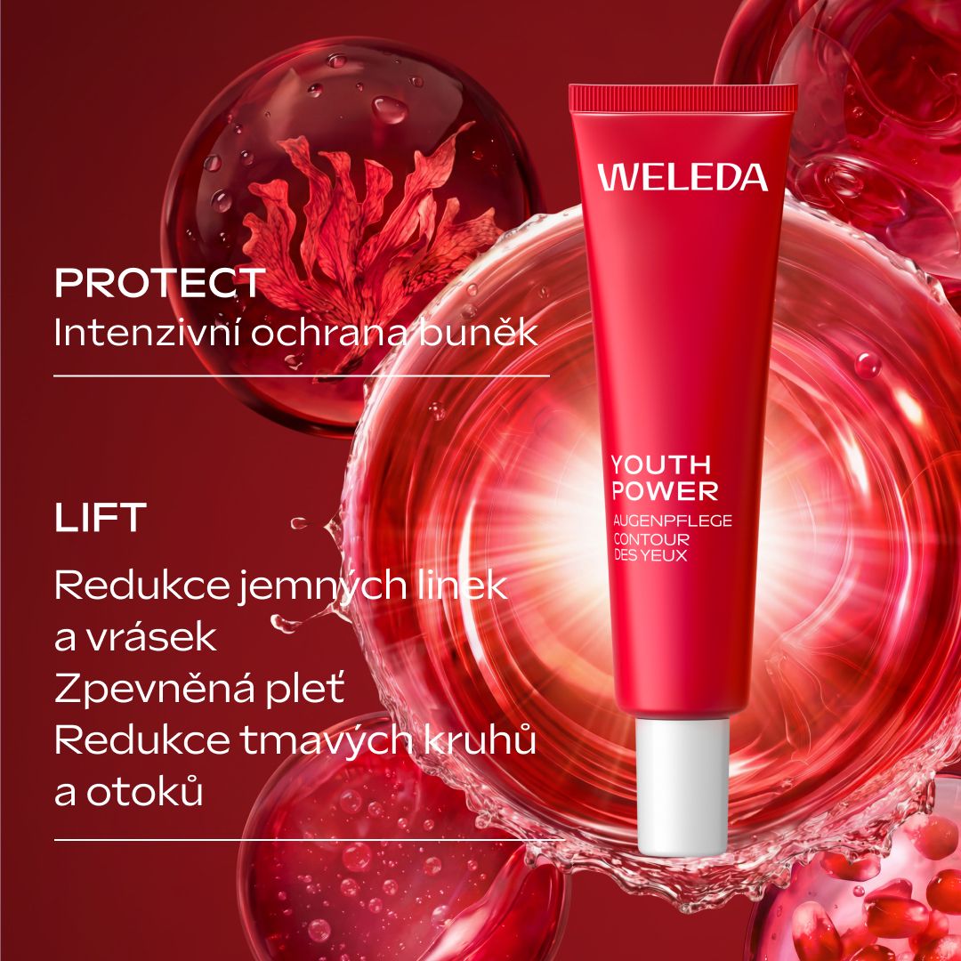 Weleda Youth Power Astaxanthin Zpevňující oční krém 12 ml