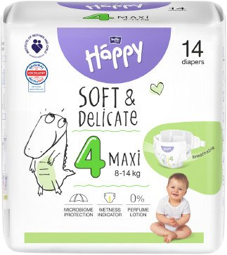 Bella Baby HAPPY Soft&Delicate Maxi 14 ks