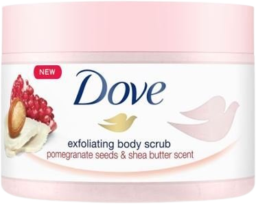 Dove Tělový peeling Granátová semínka & bambucké máslo 225 ml