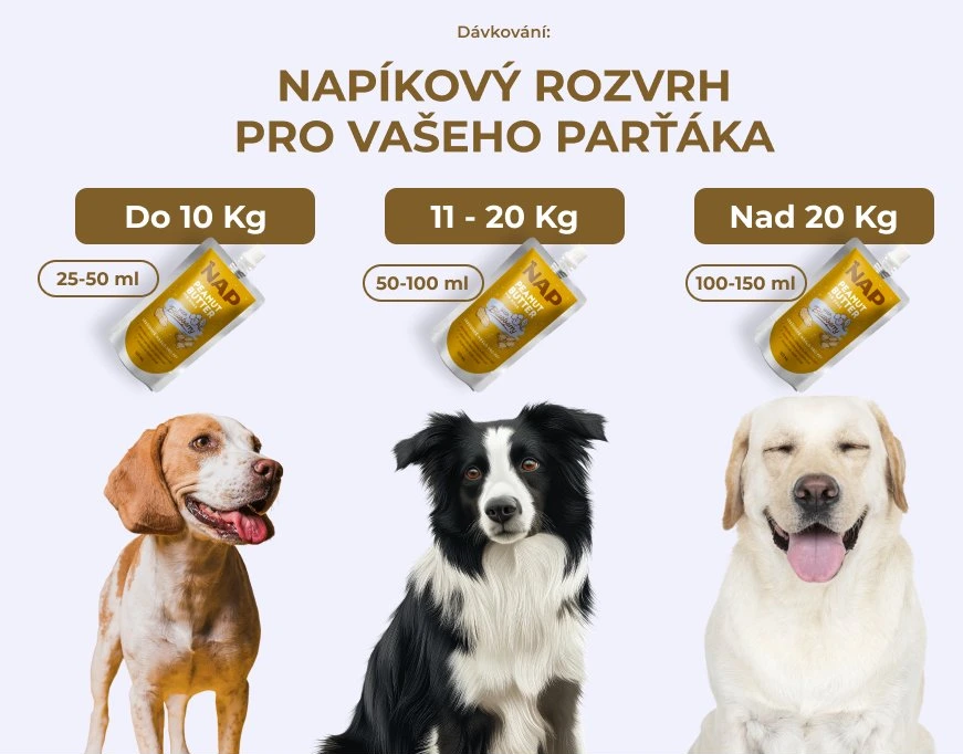 NAP NAP Arašídové máslo pro psy, borůvka 120 ml