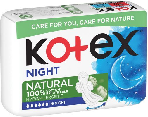 Kotex® natural Night 6 ks