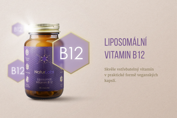 Naturlabs Liposomální vitamín B12 30 kapslí