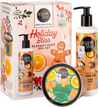 Organic Shop Vánoční koupelový set Holiday Bliss 280 ml/250 ml