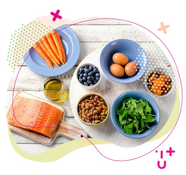 oči, Lutein, vitamín E, stres