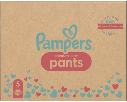Pampers Premium Care Pants Plenkové kalhotky vel. 5, 12-17 kg, 102 ks