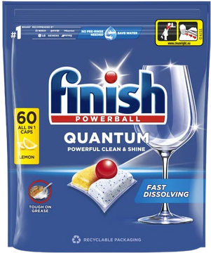 Finish Quantum All-in-1 Lemon tablety do myčky nádobí 60 ks