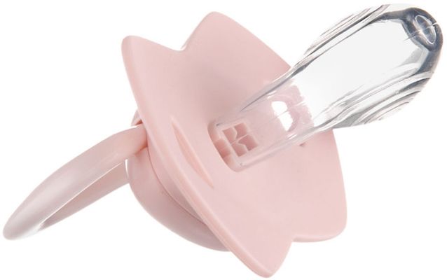Canpol babies Set symetrických silikonových dudlíků 0-6m Bonjour Paris růžový 2 ks