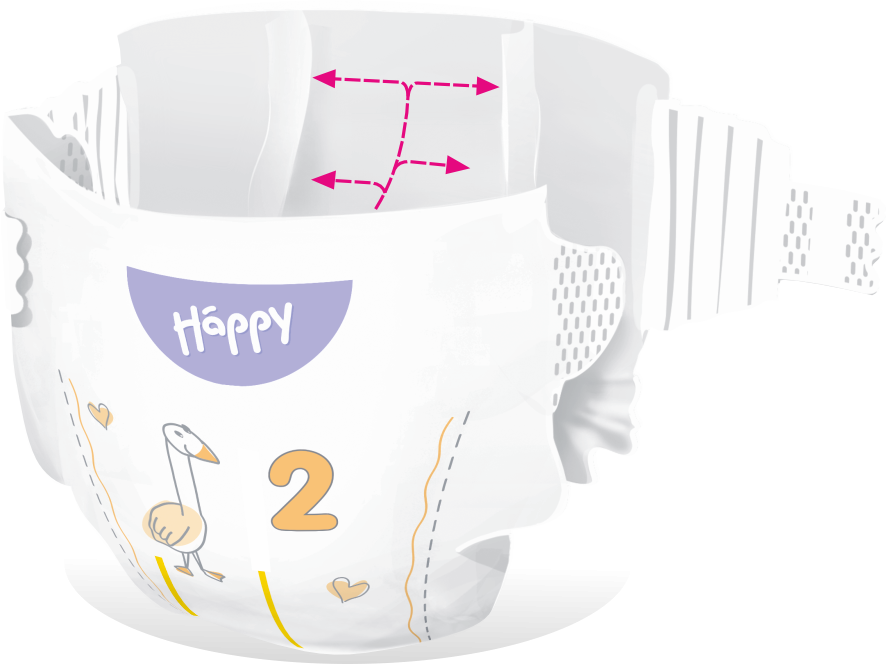 Bella Baby Happy Soft&Delicate Mini (3-6 kg), 38 ks