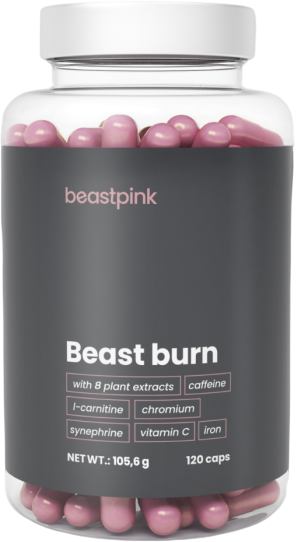 BeastPink Spalovač tuků Beast Burn 120 kapslí