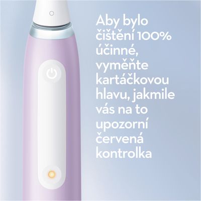 Oral-B iO 4 Levandulový elektrický zubní kartáček