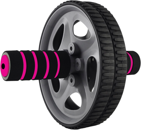 Rucanor Power wheel Double posilovací kolečko, Barva: Černá/růžová 0.61 kg