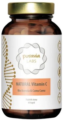 Puravia LABS Přírodní vitamín C - BIO Acerola + Camu camu 60 kapslí