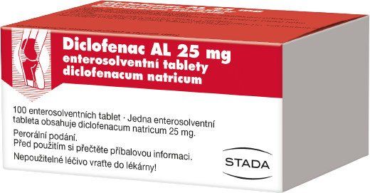 Diclofenac AL 25mg 100 tablet